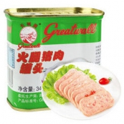 限地区：长城牌 小白猪 火腿猪肉罐头 340g *6件