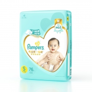 88VIP：Pampers 帮宝适 一级系列 婴儿纸尿裤 S号 76片 *5件 384.75元包邮（合76.95元/件）