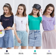 JEANSWEST 真维斯 JE-99-273001 女士印花T恤 19.9元（需用券）