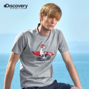 Discovery 100%精梳棉 男休闲印花T恤