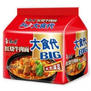 康师傅 大食袋 红烧牛肉袋面 泡面五连包 *14件