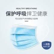 加厚三层含熔喷布过滤层 口罩10只