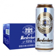 沃德古堡wurderburg 德国小麦精酿白啤酒500mL*12听国产整箱装原浆浑浊型 *3件