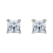 15日0点： Swarovski 施华洛世奇 5509936 银色方形单钻耳钉