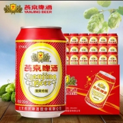 燕京 清爽特制啤酒 330ml*24罐