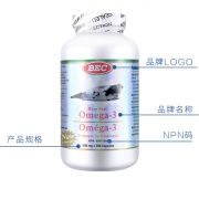 BEC 海豹油 Omega-3胶囊 500粒/瓶 138元包邮（需用券）