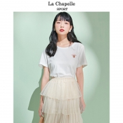 La Chapelle SPORT 27079-02GMSP 女士2020夏季新款印花图案圆领上衣 *3件 99元（合33元/件）