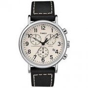 天美时 TWG012800QM Weekender Chrono 中性皮革表带手表