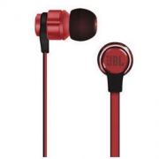 JBL T180A 立体声入耳式耳机 耳麦 运动耳机 带麦可通话 游戏耳机 红色