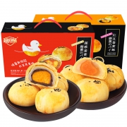 超佰味 咸蛋黄酥 红豆味/莲蓉味 180g 买1送1 11.9元包邮（需用券）