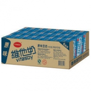 维他奶 原味豆奶植物蛋白饮料250ml*24盒 低脂零胆固醇 家庭营养早餐奶 饮料整箱装 *2件