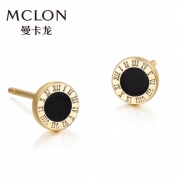 Mclon 曼卡龙 925银 女士镀金耳钉 89元包邮（需用券）