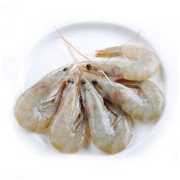 国联龙霸厄瓜多尔白虾18kg90108只盒装原装进口大虾烧烤海鲜食材3件