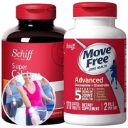 美国产 Move Free氨糖软骨素红盒 80粒+液体钙软胶囊 120粒