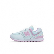 New Balance nb童鞋 女童4~14岁 花朵系列透气儿童运动鞋YV574K