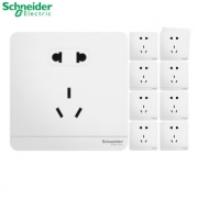 再降价、装修党：Schneider Electric 施耐德 绎尚系列 五孔插座 10只装 154.06元包邮（需用券）