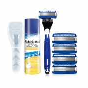 Schick 舒适 水次元5层刀片手动剃须刀（1刀架1刀头+旅行装须刨+刀盒） 58元包邮（需用券）