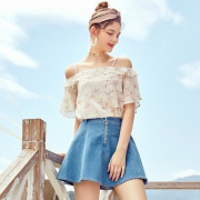 Semir 森马 1D-038040006 女士短袖衬衫 19.99元