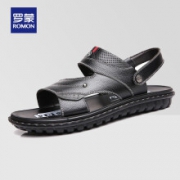 罗蒙(ROMON)  男士真皮凉鞋