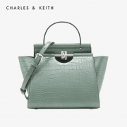 1日0点、61预告：CHARLES & KEITH CK2-50780937 女士鳄鱼纹手提单肩包 低至214.14元