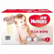 HUGGIES 好奇 铂金装 婴儿纸尿裤 L76片 *3件 357元包邮（合119元/件）