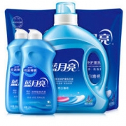 蓝月亮 亮白增艳 专业机洗+手洗洗衣液 10斤套装 *2件
