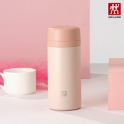 德国双立人 虾粉色茶滤杯 保温杯 500ml