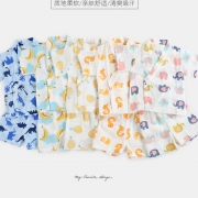 61预告：CICIIBEAR 齐齐熊 QQ4370  儿童纱布纯棉套装 29元包邮（前15分钟）