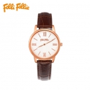 Folli Follie 芙丽 WF15R033SPW WF15R033-棕色 皮革腕表