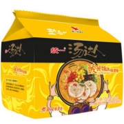 统一 汤达人 酸酸辣辣 豚骨味 方便面 五连包 *8件