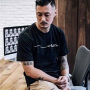 布·静观 男士100%精梳棉 短袖t恤 2件