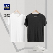 天猫 HLA 海澜之家 HUAAJ1R009A 男士圆领短袖 2件装 59元包邮（合29.5元/件）
