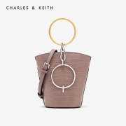 1日0点、61预告：CHARLES＆KEITH CK2-10671031 女士圆环手提单肩水桶包 *2件 376.68元包邮（合188.34元/件）