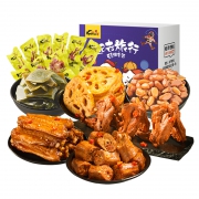 1日0点、61预告、88VIP：KINGWUU 精武 鸭脖 荤素大礼包 500g *5件 66.26元（多重优惠）
