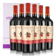 星得斯 拉丁之星H600美乐赤霞珠干红葡萄酒 750ml*6 128元包邮（需用券）