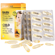 61预售： Lifeline Care 儿童鱼油软胶囊 30粒 2盒 184元包邮包税（需定金30元，1日1点付尾款）