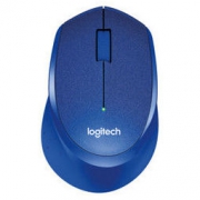 罗技（Logitech）M330 鼠标 无 蓝色 自营 带无线2.4G接收器