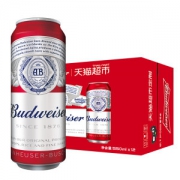 百威 天猫定制款 小麦醇正啤酒 550ml*12听 76元55盛典价 赠百威255ml*6听