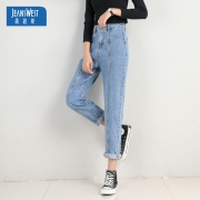 5日0点：Jeanswest 真维斯 JY01-289164 女士宽松直筒牛仔裤 *3件 262.79元（合87.6元/件）