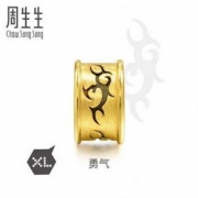 天猫 Chow Sang Sang 周生生 Charme XL酷黑系列 86641C 足金转运珠
