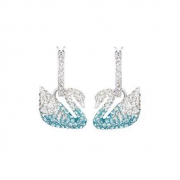 15日8点：SWAROVSKI 施华洛世奇 520礼物 渐变蓝天鹅耳环耳钉 5512577