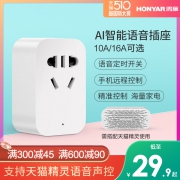 HONYAR 鸿雁 10A智能插座 29.9元