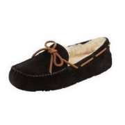 UGG Dakota系列 女士翻毛皮平底蝴蝶结豆豆鞋