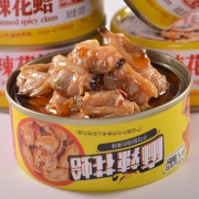 App专享、18日22点：网红 麻辣花蛤罐头 4罐