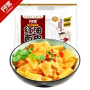 阿宽红油面皮4袋装干拌面擀面皮凉皮宿舍即食速食食品方便面泡面 11.5元