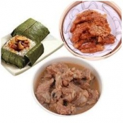 邻家小厨 豉汁排骨+紫金凤爪+糯米鸡 早茶三荤组合1050g