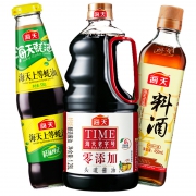 海天 零添加酱油1.28L + 蚝油 520g + 料酒 450ml *2件 56.9元（多重优惠）