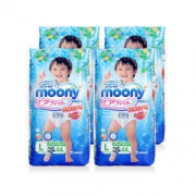 moony 尤妮佳 L44片 男宝宝拉拉裤 4包