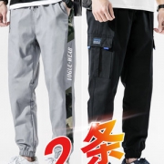 H－75 夏季男士百分百纯棉九分工装裤1038 券后33元包邮 两件更实惠