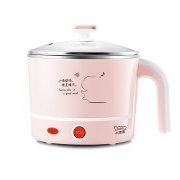 27日0点：小浣熊 HM-60C 多功能小电锅  600W 1.2L 2色可选 无蒸笼 19.9元包邮（需用券）